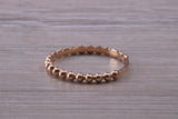 Rose Gold Bubble Abstract ring, made from solid 9ct Rose Gold, British hallmarked, simple and dainty ring