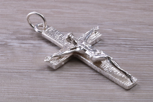 Large Sterling Silver Crucifix