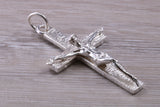 Large Sterling Silver Crucifix