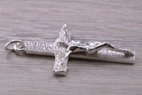 Large Sterling Silver Crucifix