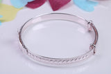 Childs Solid Silver Expanding Bangle