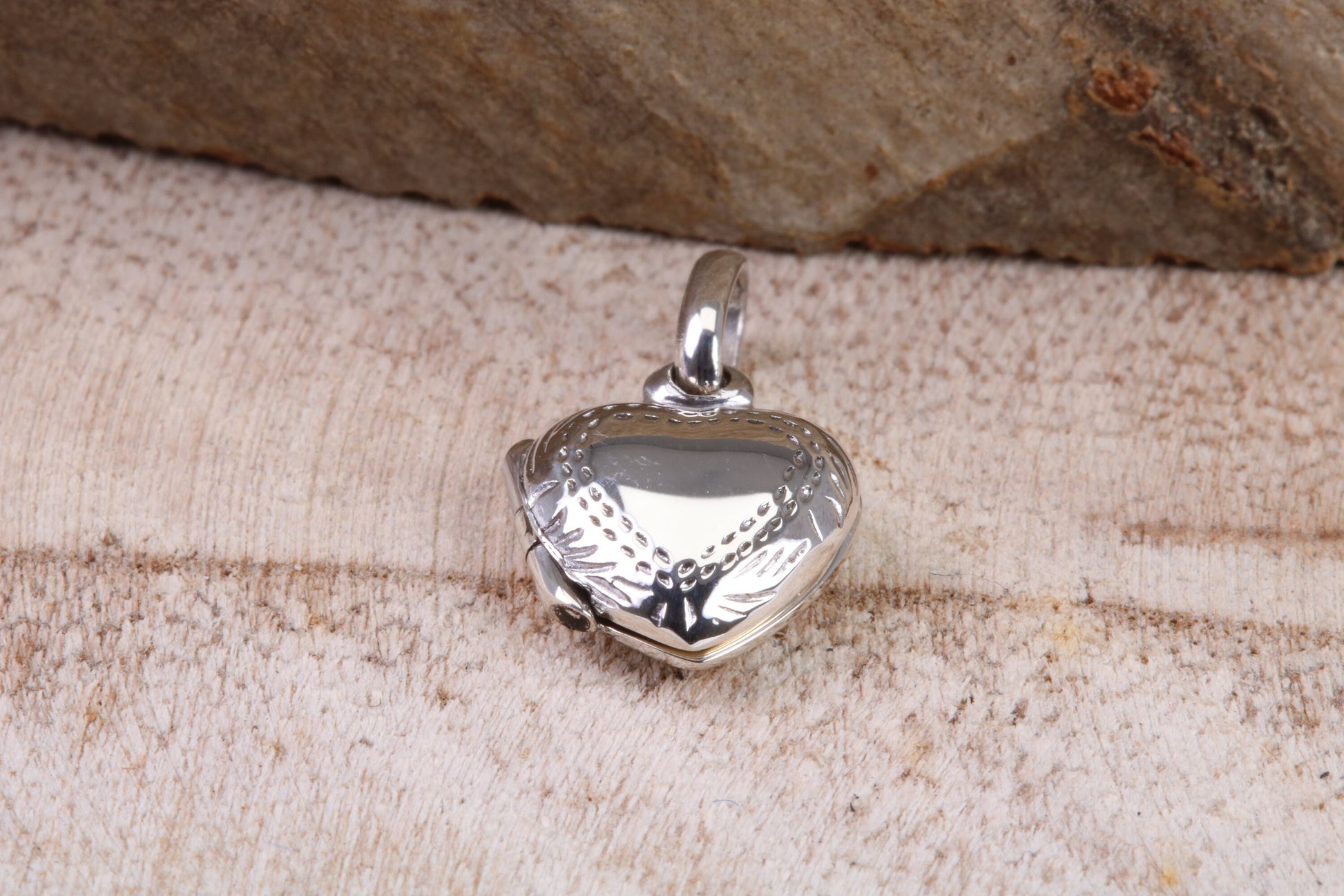 10 mm Heart Shaped Locket, Made from Solid Sterling Silver
