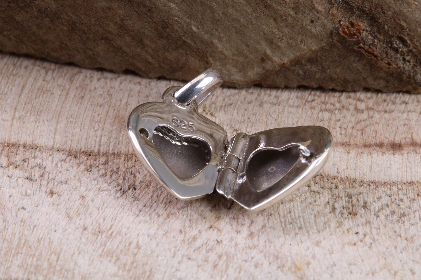 10 mm Heart Shaped Locket, Made from Solid Sterling Silver