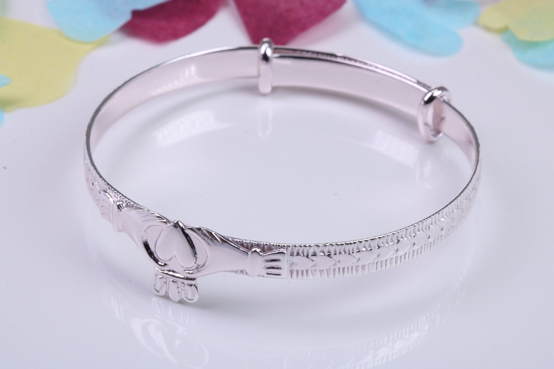 Childs Solid Silver Expanding Bangle