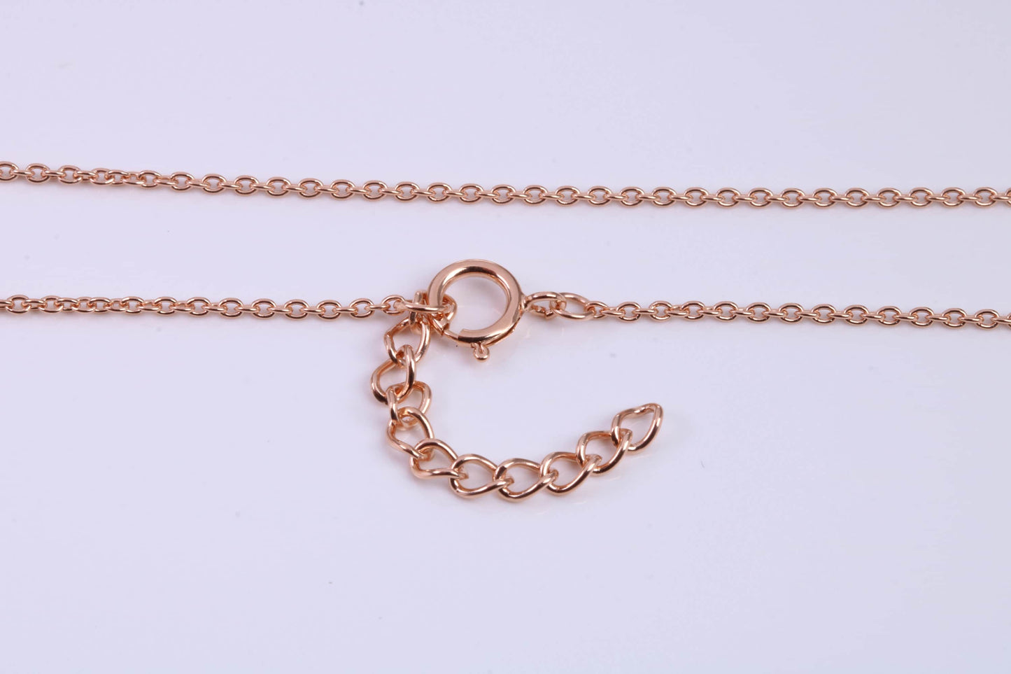 December Blue Zircon C Z set Necklace and Matching Stud Earrings, made from solid Sterling Silver and 18ct Rose Gold Plated