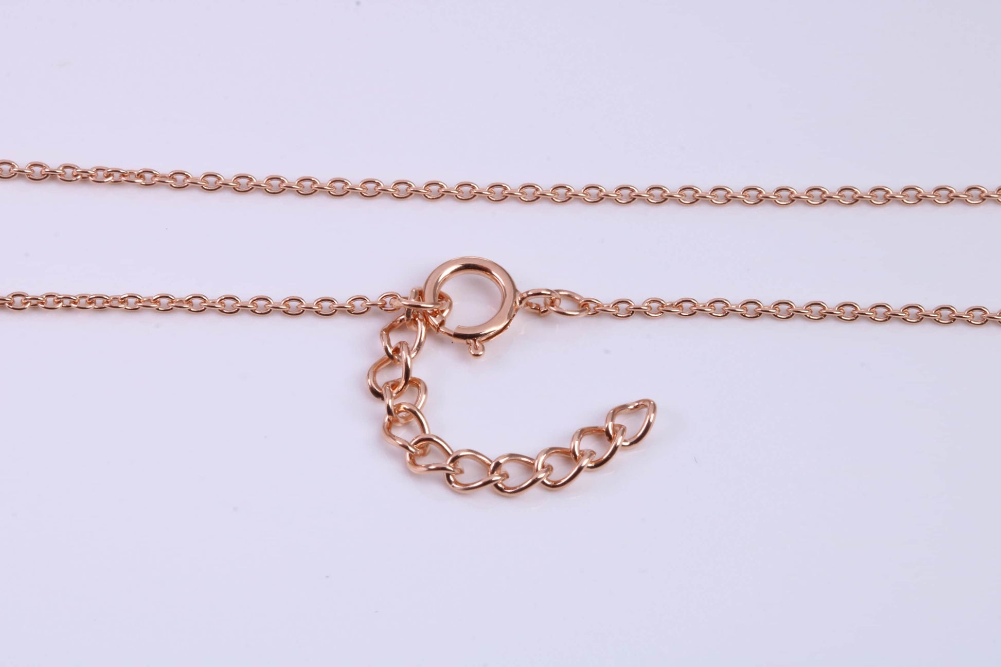 December Blue Zircon C Z set Necklace and Matching Stud Earrings, made from solid Sterling Silver and 18ct Rose Gold Plated
