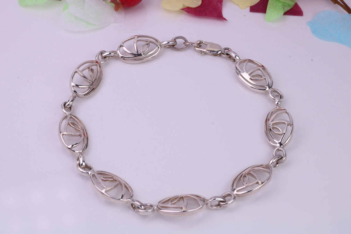 Multi Link Bracelet, made from solid Sterling Silver, 7.50 Inches Long