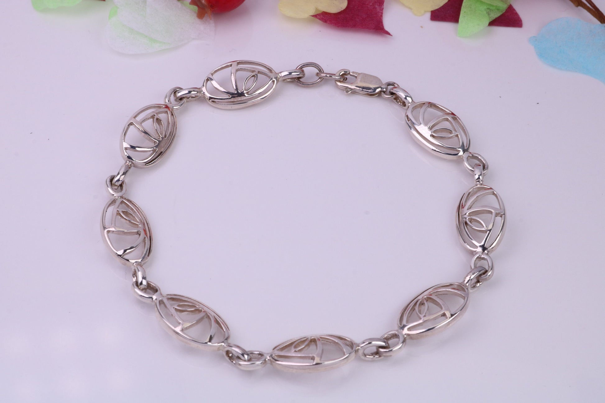 Multi Link Bracelet, made from solid Sterling Silver, 7.50 Inches Long