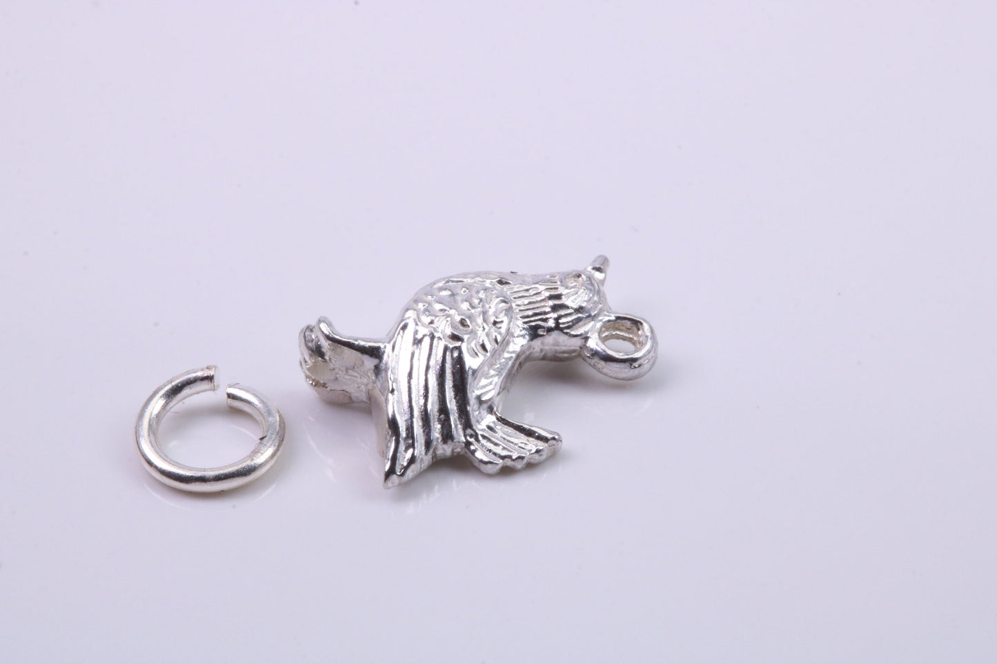 Game Bird Charm, Traditional Charm, Made from Solid 925 Grade Sterling Silver, Complete with Attachment Link