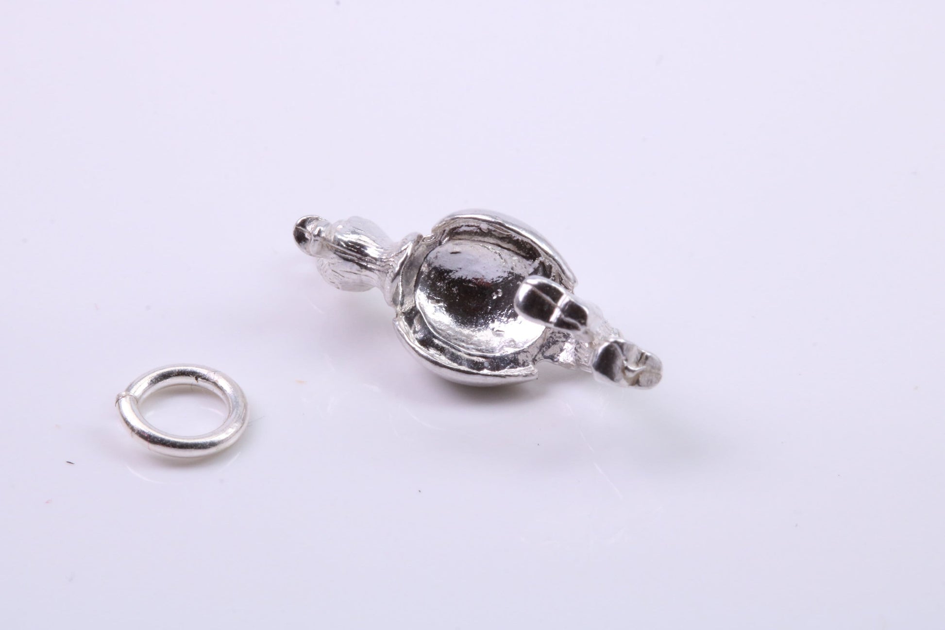 Walking Duck Charm, Traditional Charm, Made from Solid 925 Grade Sterling Silver, Complete with Attachment Link