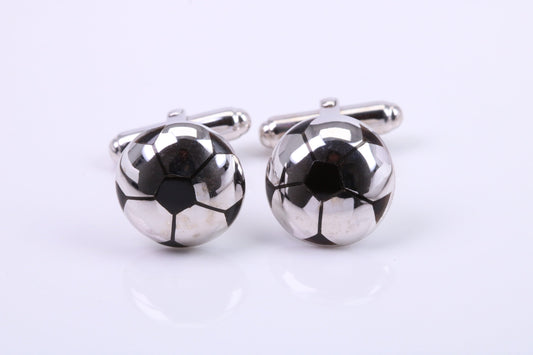 Black Onyx set Round Solid Silver Cufflinks