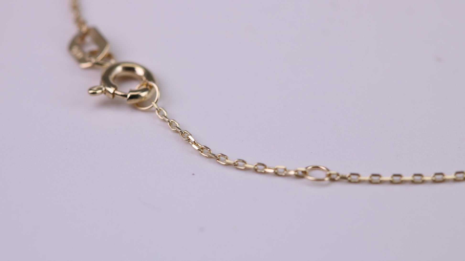 Simple and very Dainty 10 mm Long Cross Bracelet, Length Adjustable Chain, Made from Solid Yellow Gold with High Polished Finish